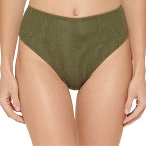 DKNY highrise textured bikini bottom size M